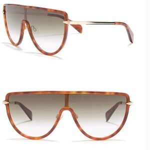 Rag & Bone Shield Sunglasses brown tortoise